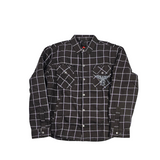 GKSPORT Black & White Windowpane Flannel Shirt