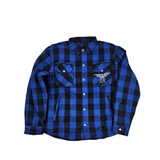 GKSPORT Blue & Black Buffalo Check Flannel Shirt