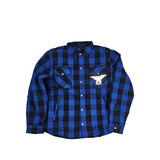 GKSPORT Blue & Black Buffalo Check Flannel Shirt