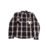 GKSPORT Burgundy & Black Shadow Plaid Flannel Shirt