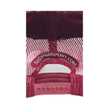 GKSPORT Burgundy Suede Snapback Cap