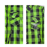 GKSPORT Green & Black Flannel Shirt
