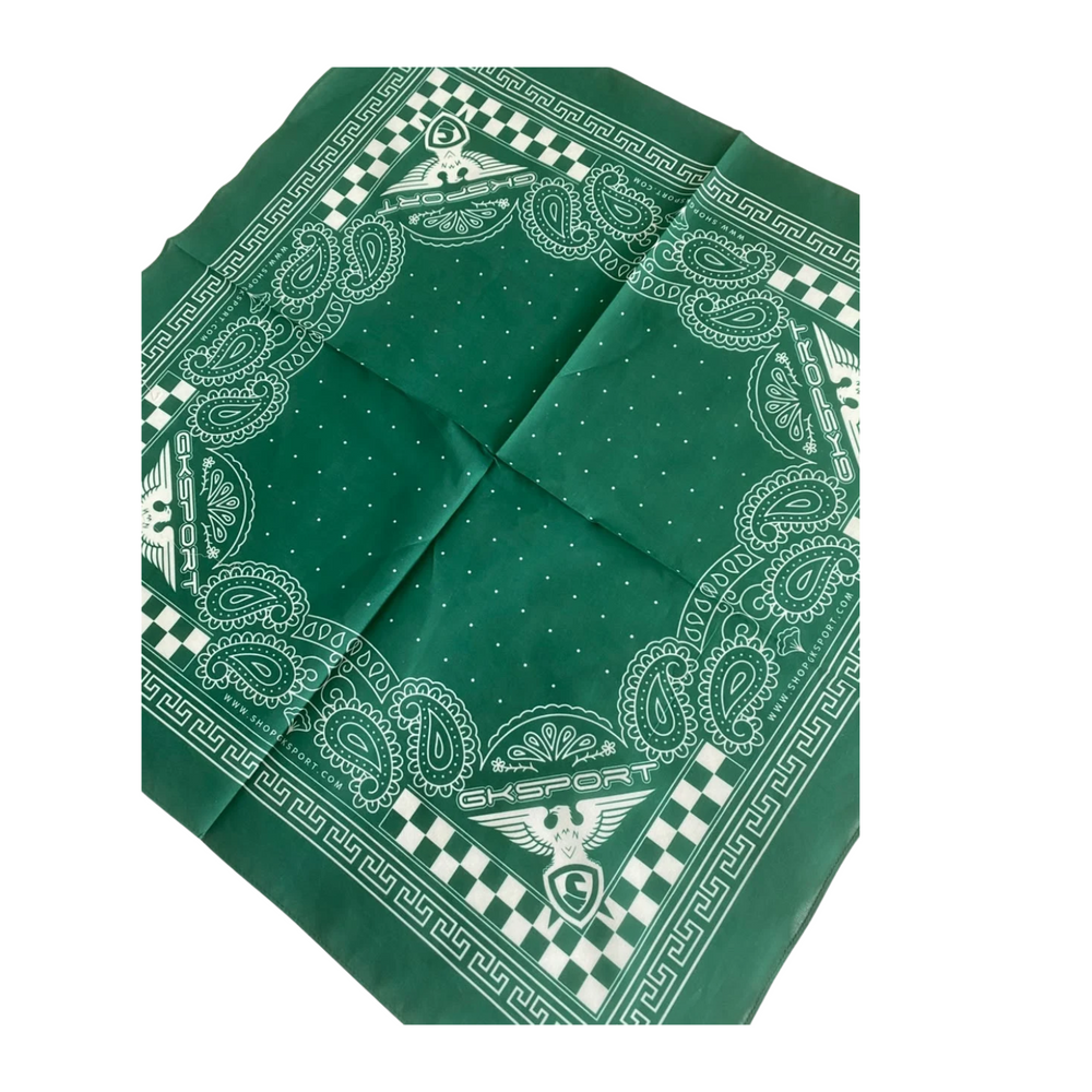 GKSPORT Green Paisley Bandana