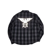 GKSPORT Grey & Black Buffalo Check Flannel Shirt