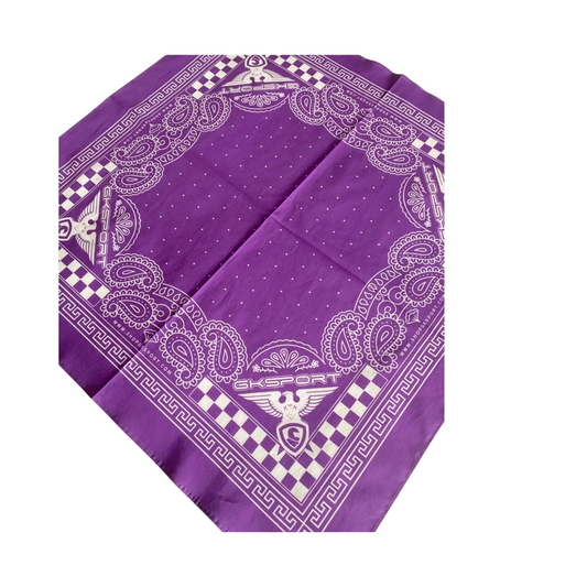 GKSPORT Purple Paisley Bandana