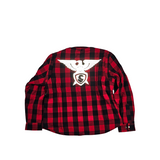 GKSPORT Red & Black Buffalo Check Flannel Shirt