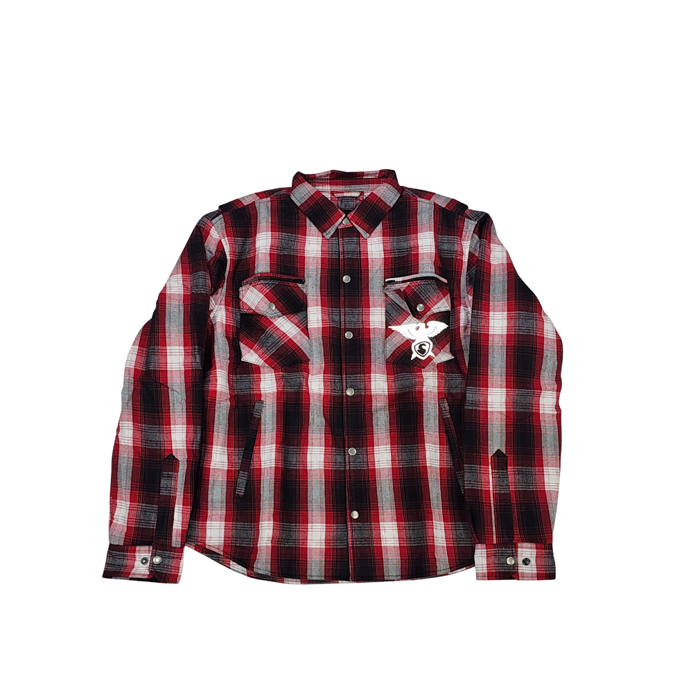 GKSPORT Red, Black & Grey Flannel Shirt