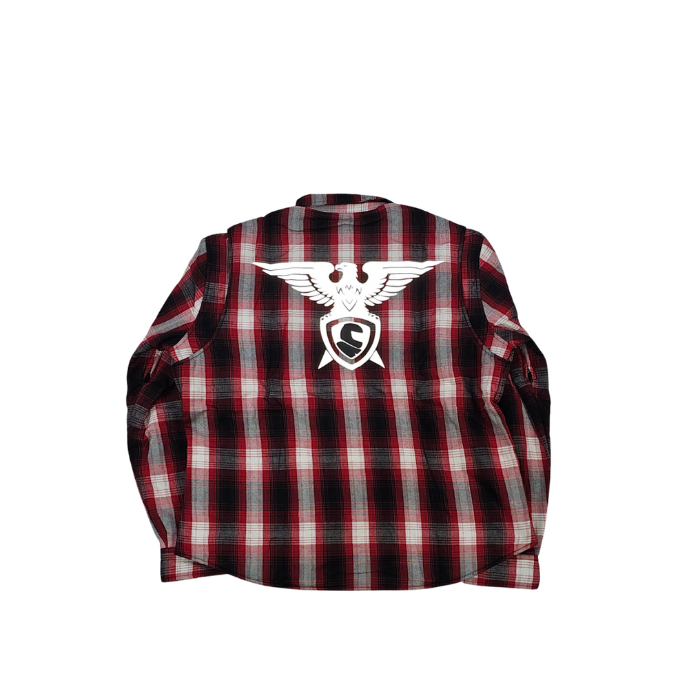GKSPORT Red, Black & Grey Flannel Shirt