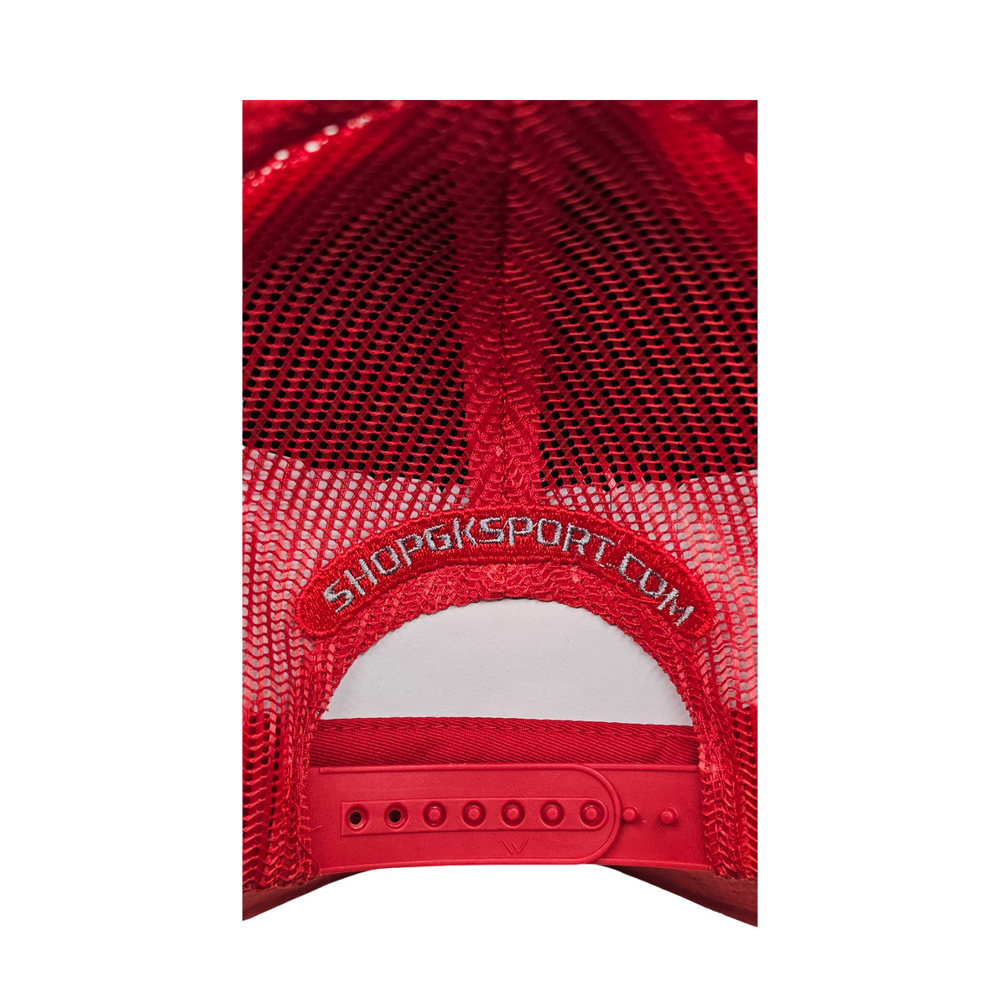 GKSPORT Red Suede Snapback Cap