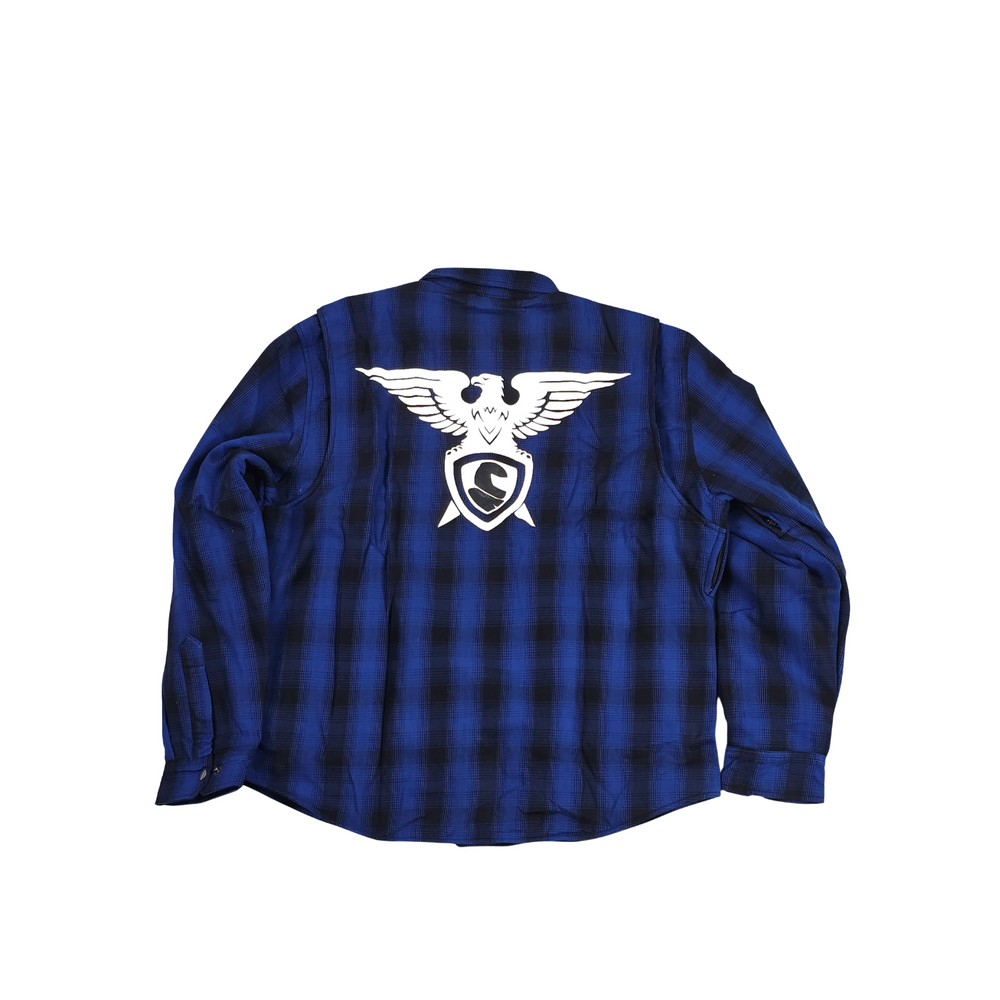 GKSPORT Royal Blue & Black Flannel Shirt