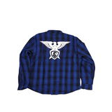 GKSPORT Royal Blue & Black Flannel Shirt