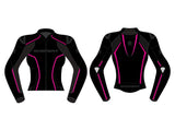 Leather Jacket Pink Strip