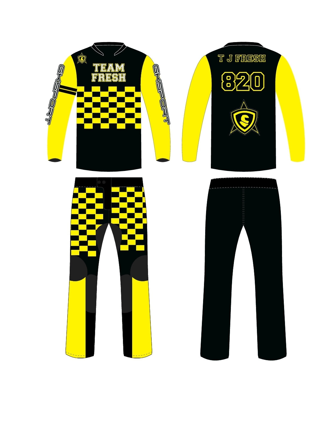 Yellow Motorcross Kit