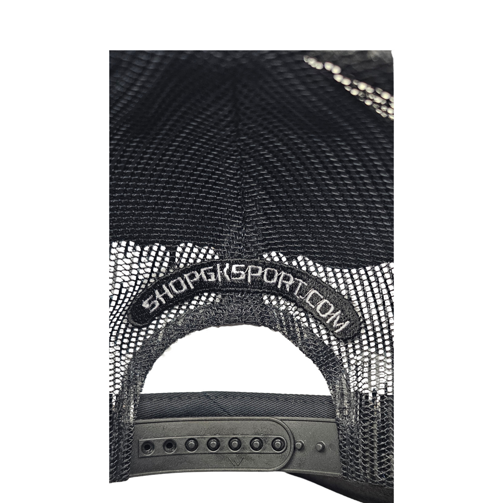 GKSPORT Black Suede Snapback Cap