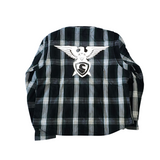 GKSPORT Black & White Plaid Flannel Shirt