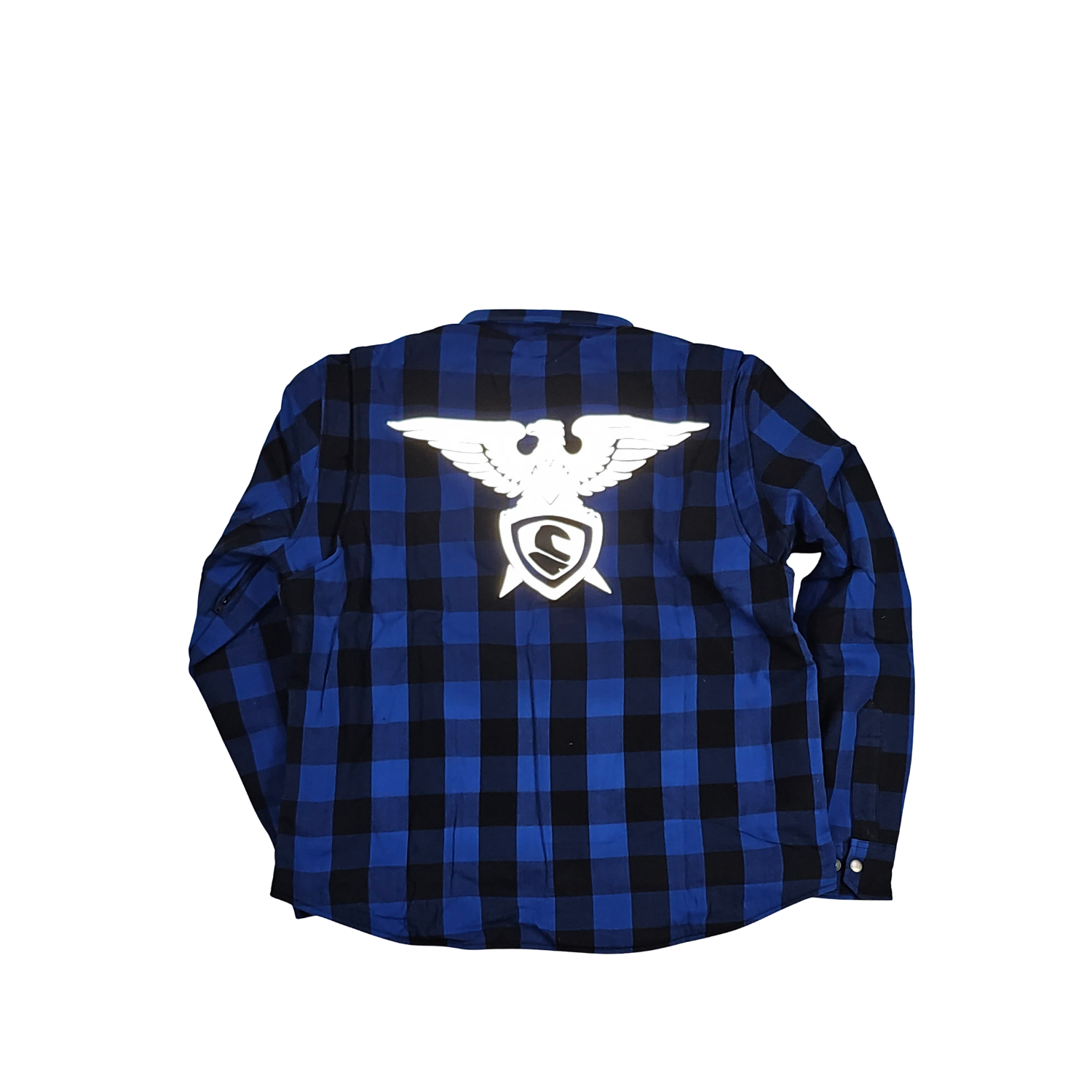 GKSPORT Blue & Black Buffalo Check Flannel Shirt