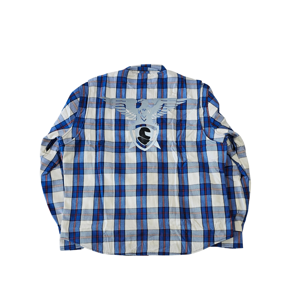 GKSPORT Blue & White Flannel Shirt