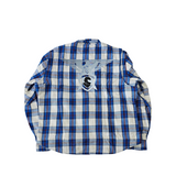 GKSPORT Blue & White Flannel Shirt