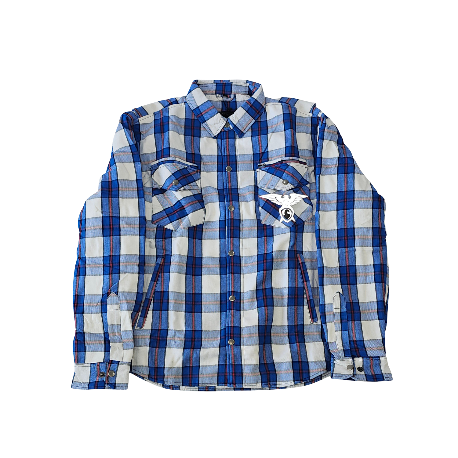 GKSPORT Blue & White Flannel Shirt