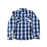 GKSPORT Blue & White Flannel Shirt