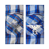 GKSPORT Blue & White Flannel Shirt