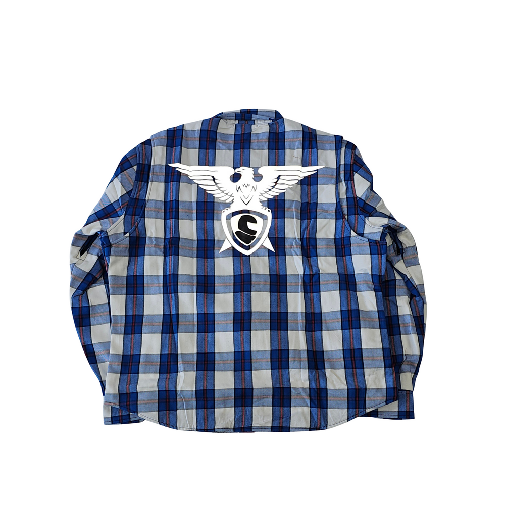 GKSPORT Blue & White Flannel Shirt