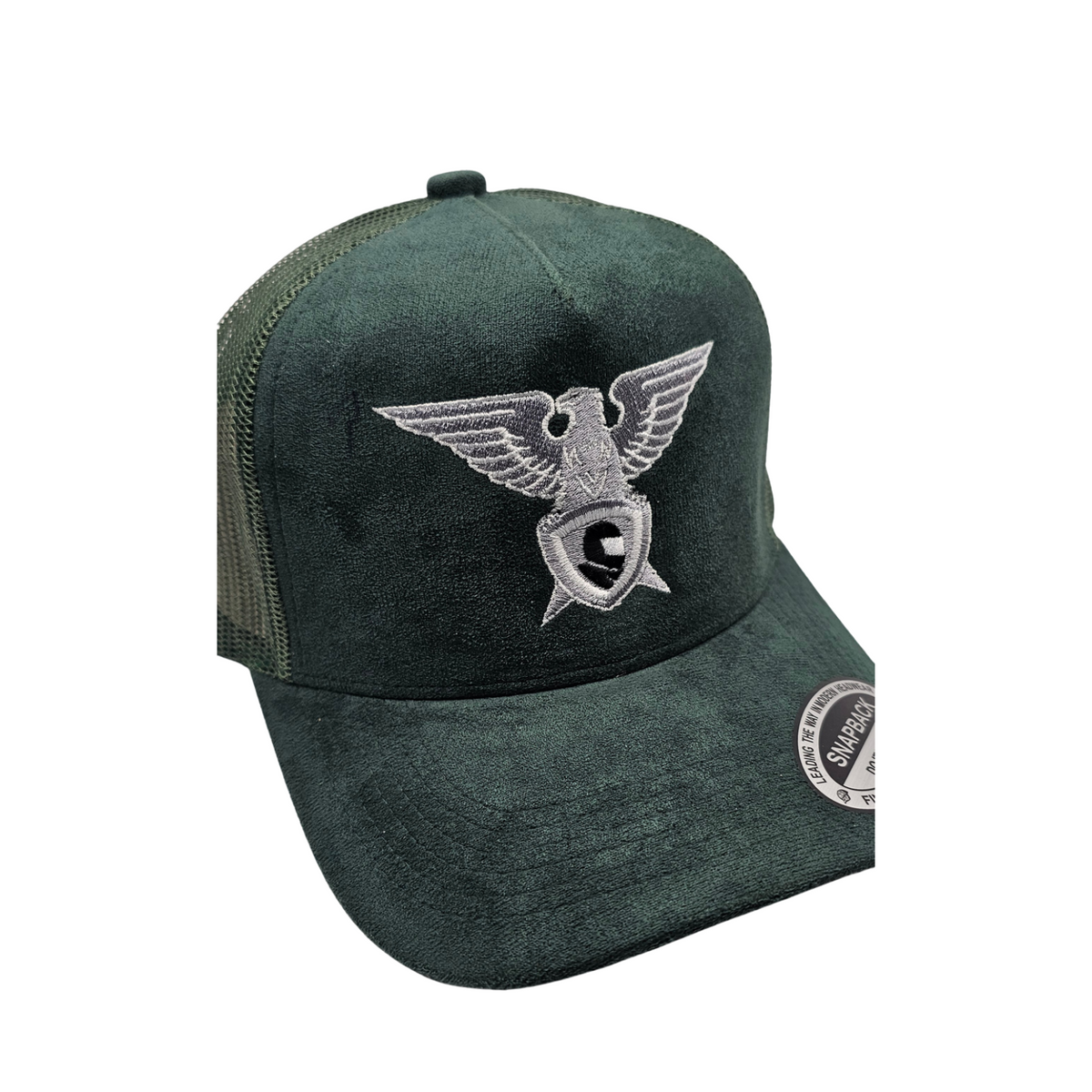 GKSPORT Dark Green Suede Snapback Cap