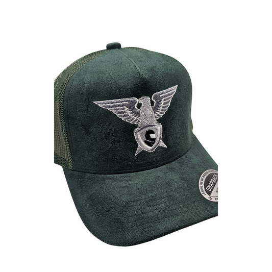 GKSPORT Dark Green Suede Snapback Cap
