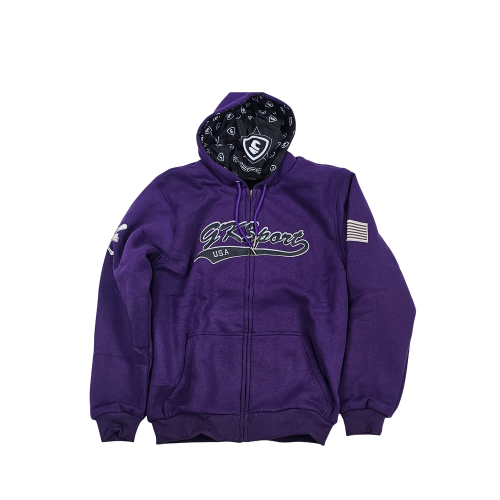 GKSPORT Purple Zip-Up Hoodie