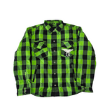GKSPORT Green & Black Flannel Shirt