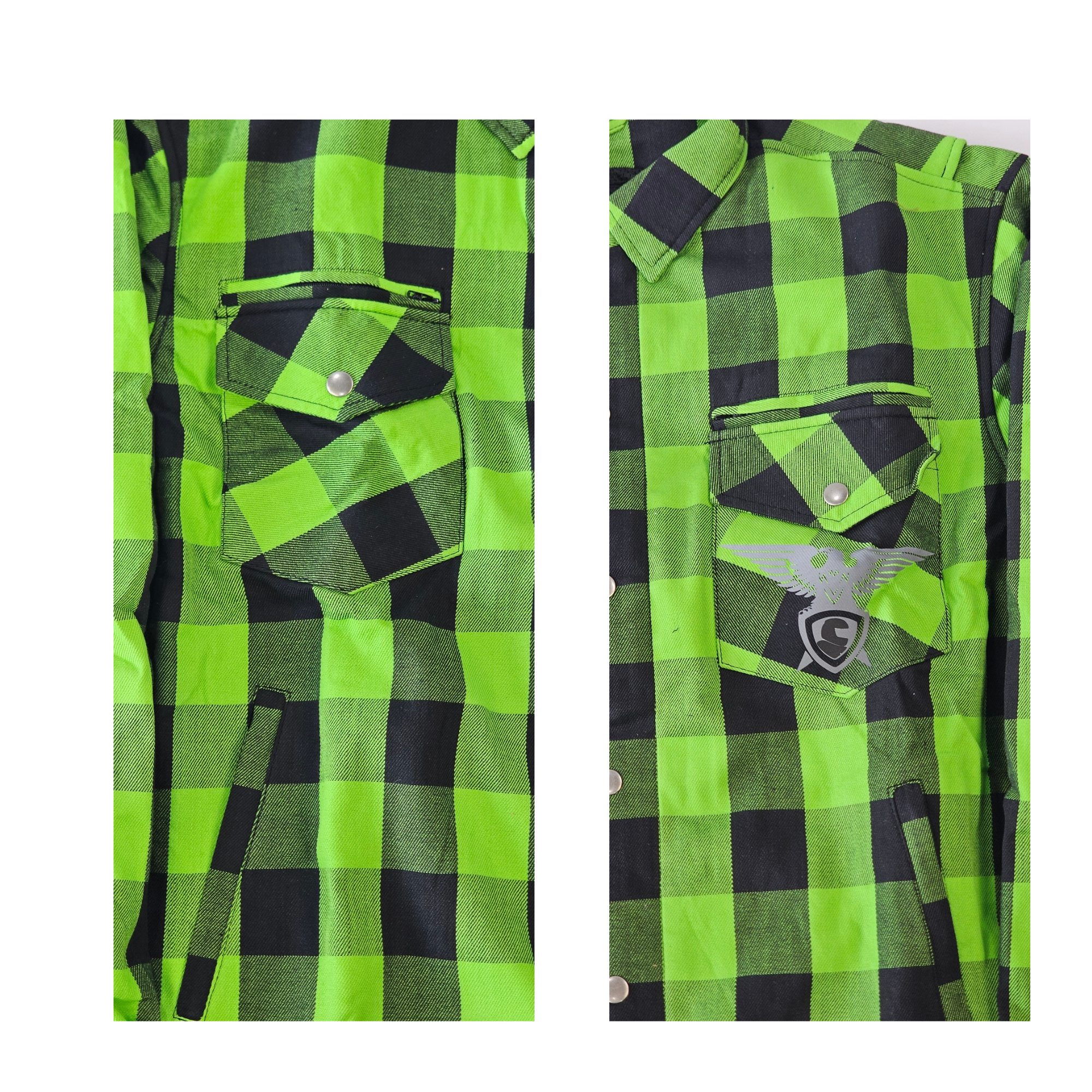GKSPORT Green & Black Flannel Shirt