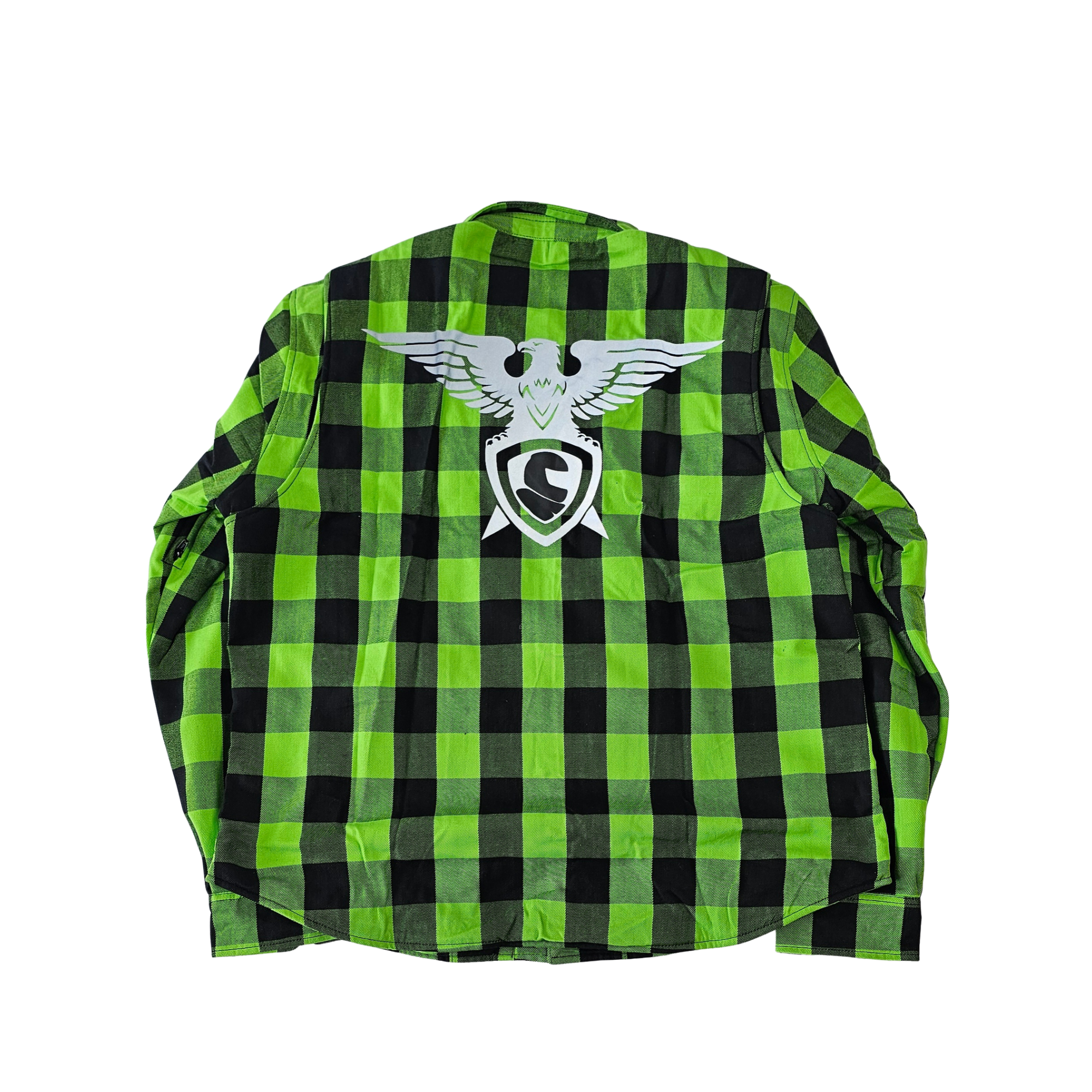 GKSPORT Green & Black Flannel Shirt