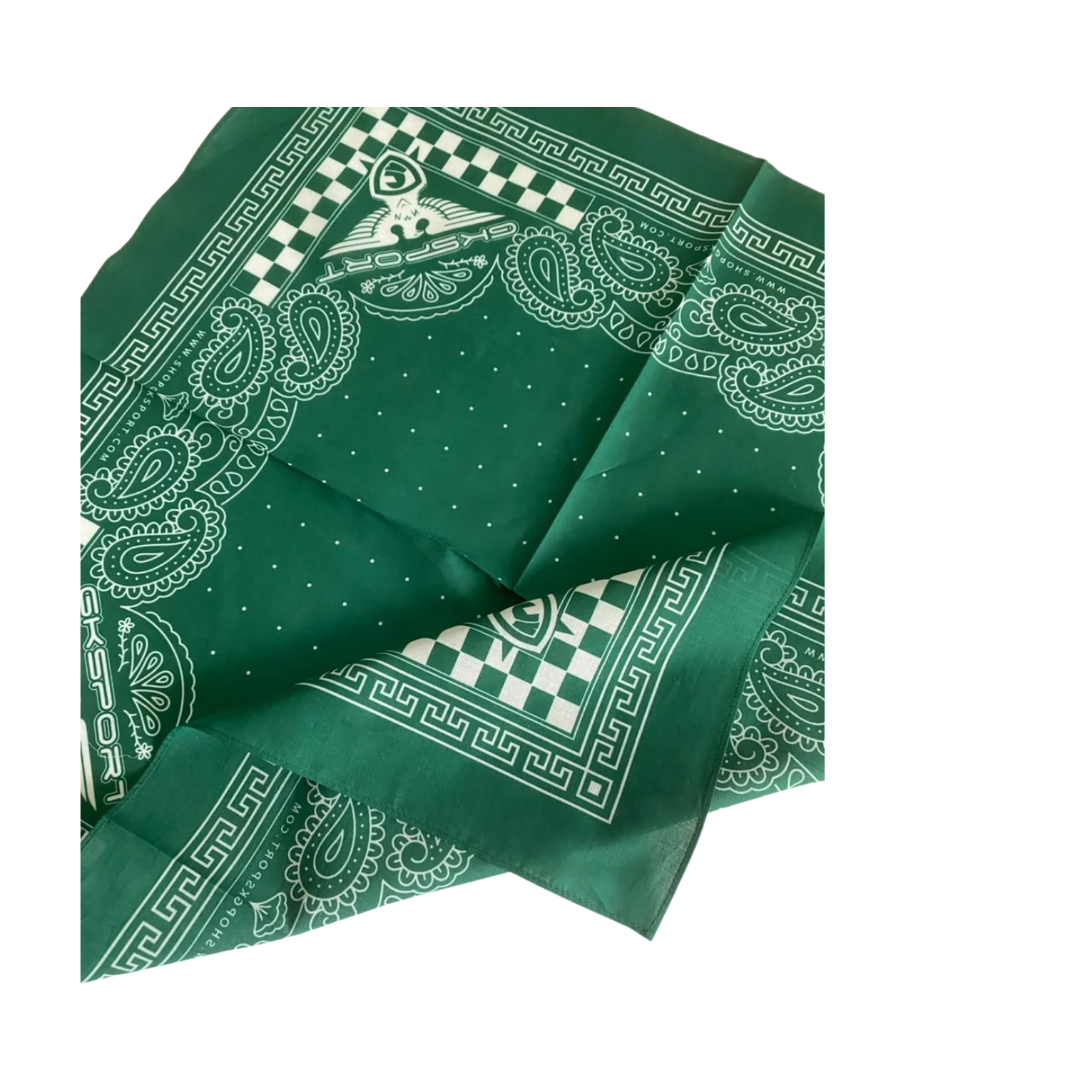 GKSPORT Green Paisley Bandana