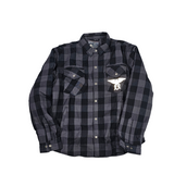 GKSPORT Grey & Black Buffalo Check Flannel Shirt