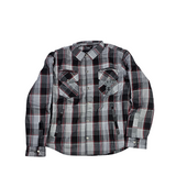 GKSPORT Grey & Black Plaid Flannel Shirt