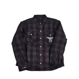 GKSPORT Plum & Black Buffalo Check Flannel Shirt