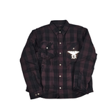 GKSPORT Plum & Black Buffalo Check Flannel Shirt