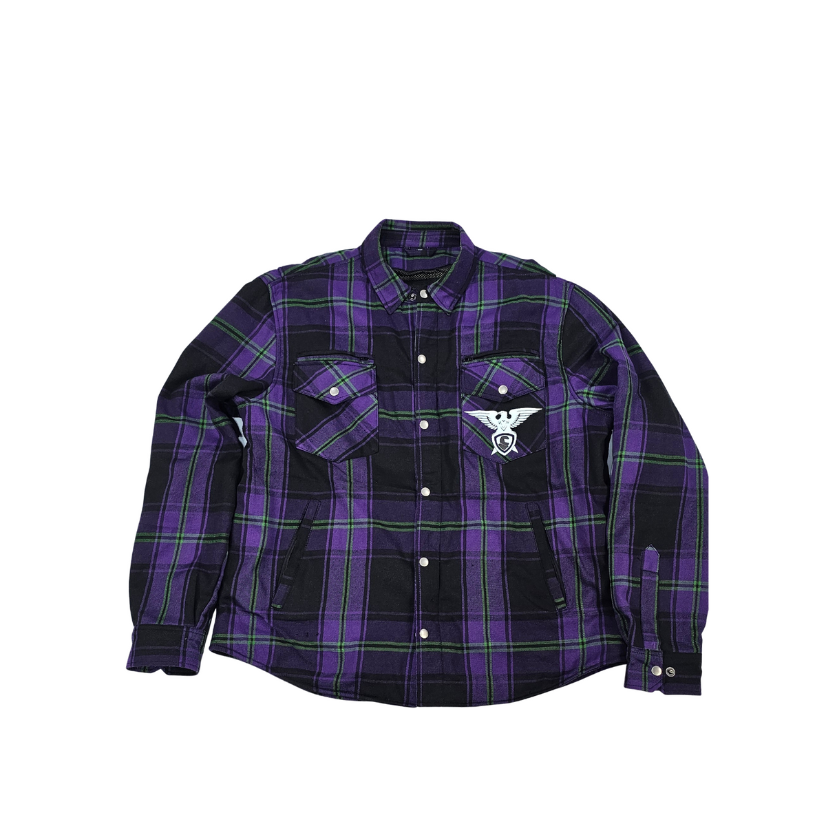 GKSPORT Purple & Black Flannel Shirt