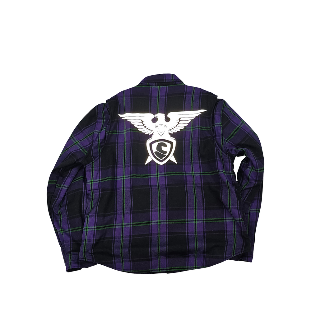 GKSPORT Purple & Black Flannel Shirt