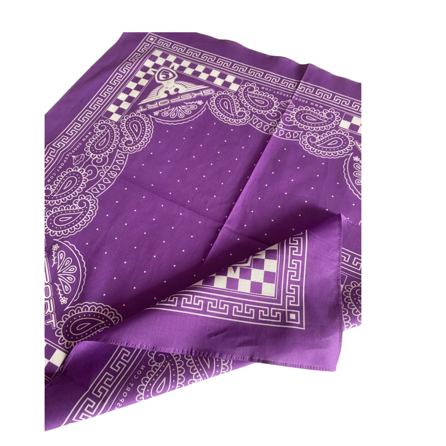 GKSPORT Purple Paisley Bandana