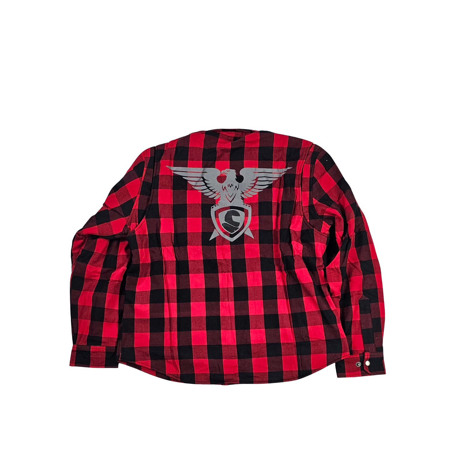 GKSPORT Red & Black Buffalo Check Flannel Shirt