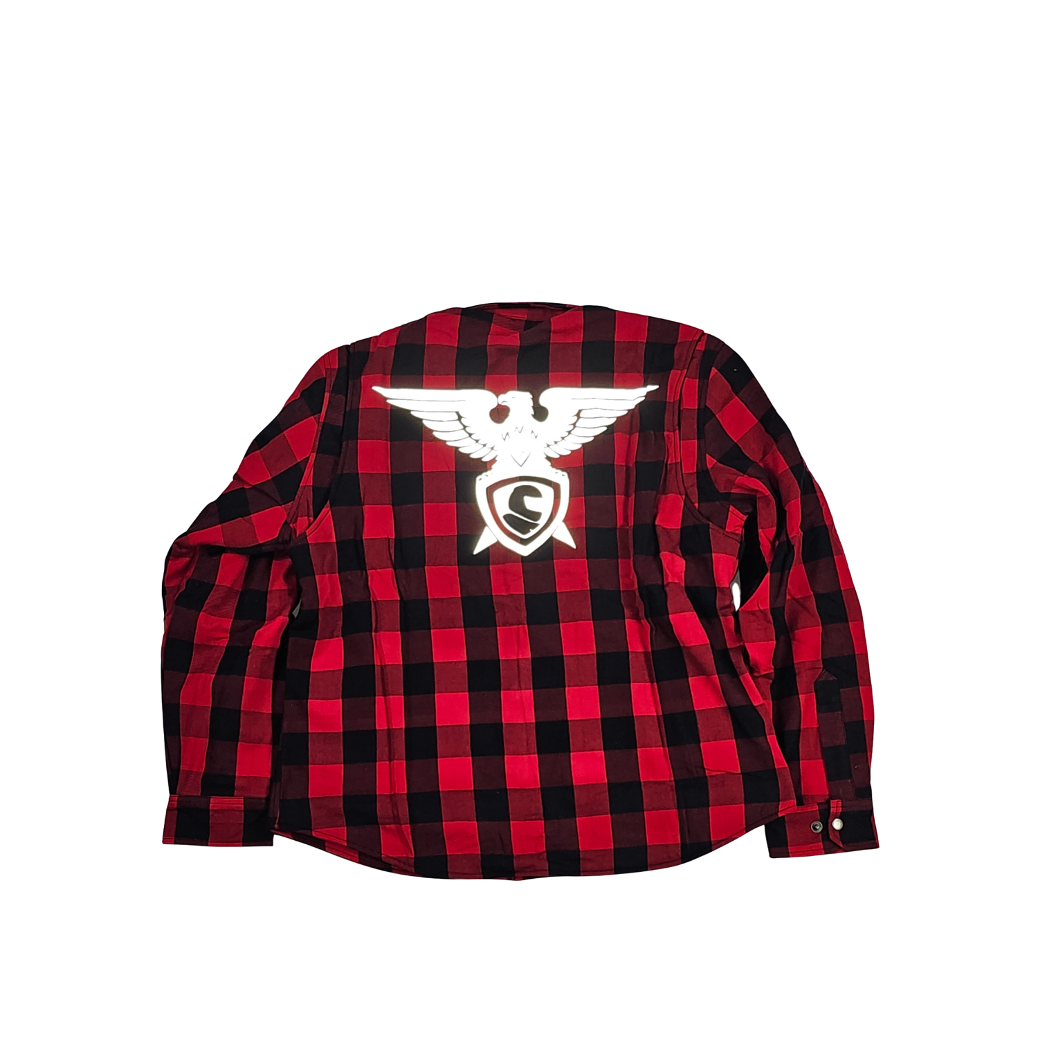 GKSPORT Red & Black Buffalo Check Flannel Shirt