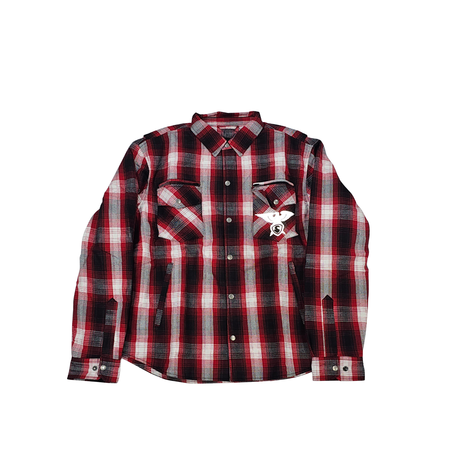 GKSPORT Red, Black & Grey Flannel Shirt