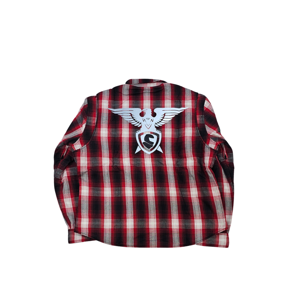 GKSPORT Red, Black & Grey Flannel Shirt