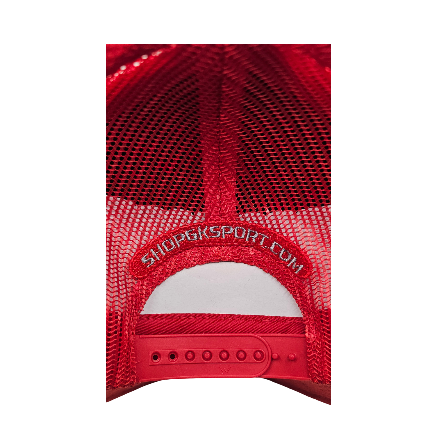 GKSPORT Red Suede Snapback Cap