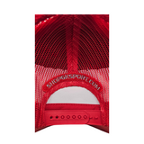 GKSPORT Red Suede Snapback Cap