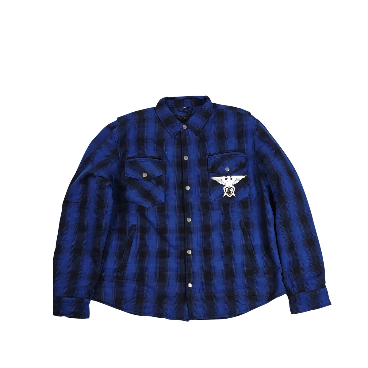 GKSPORT Royal Blue & Black Flannel Shirt