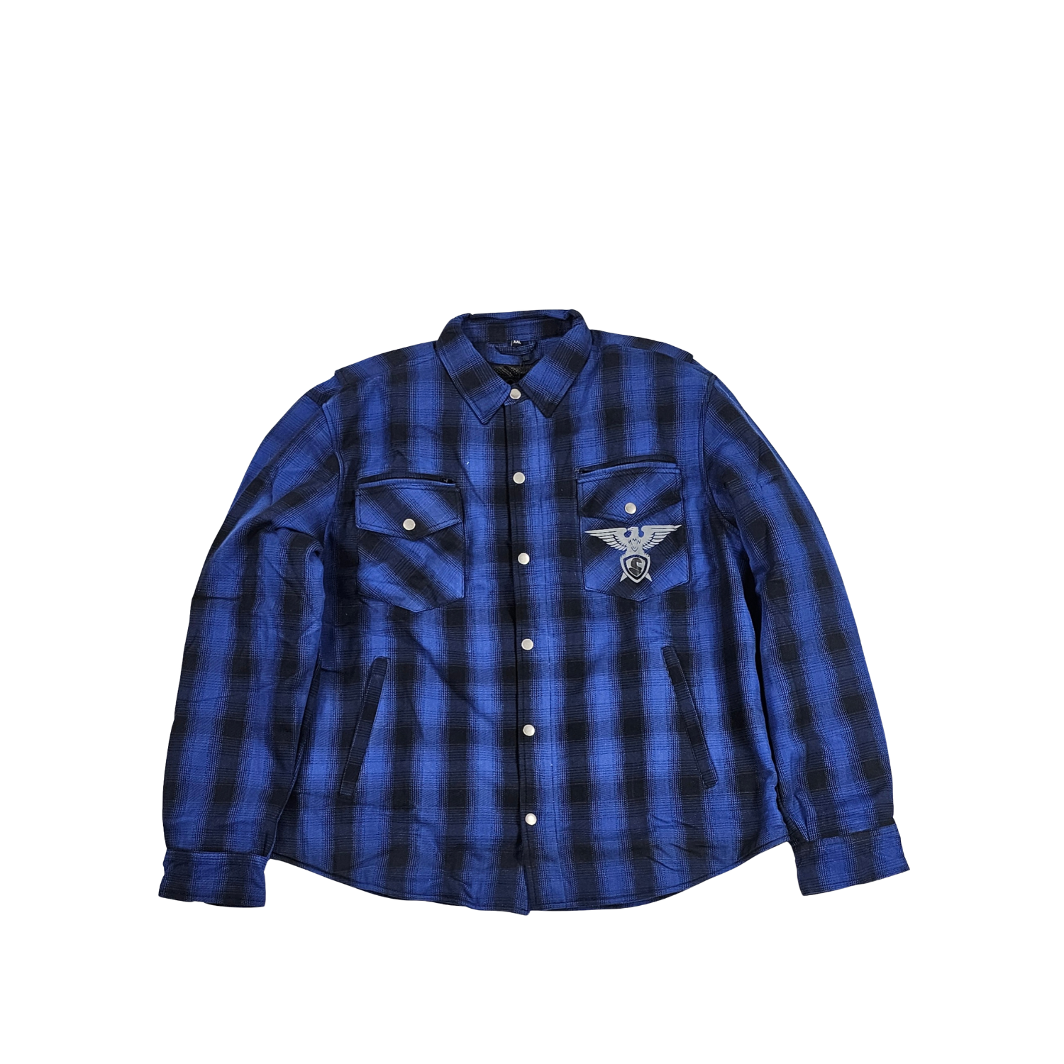 GKSPORT Royal Blue & Black Flannel Shirt
