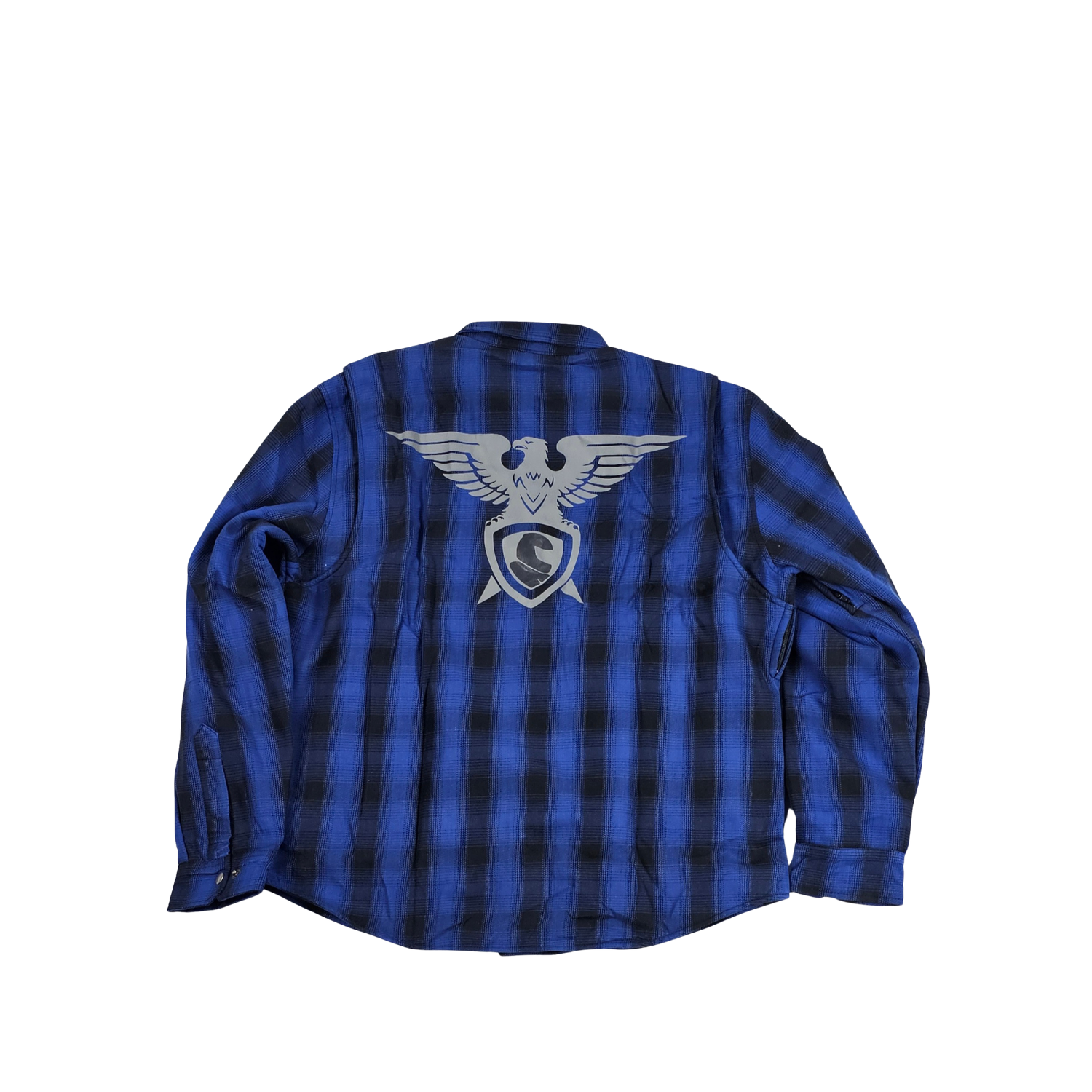 GKSPORT Royal Blue & Black Flannel Shirt