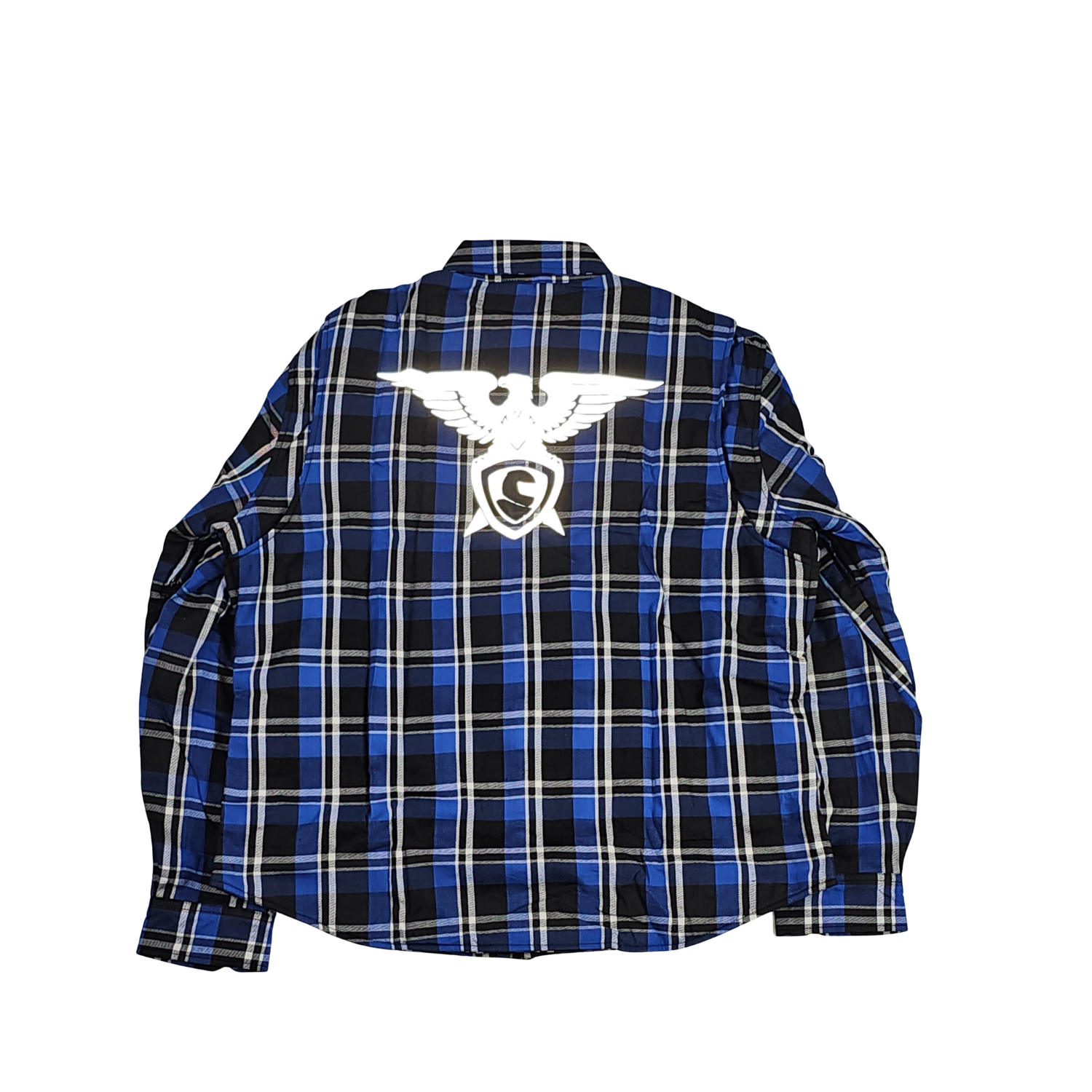 GKSPORT Royal Blue & Black Tartan Flannel Shirt